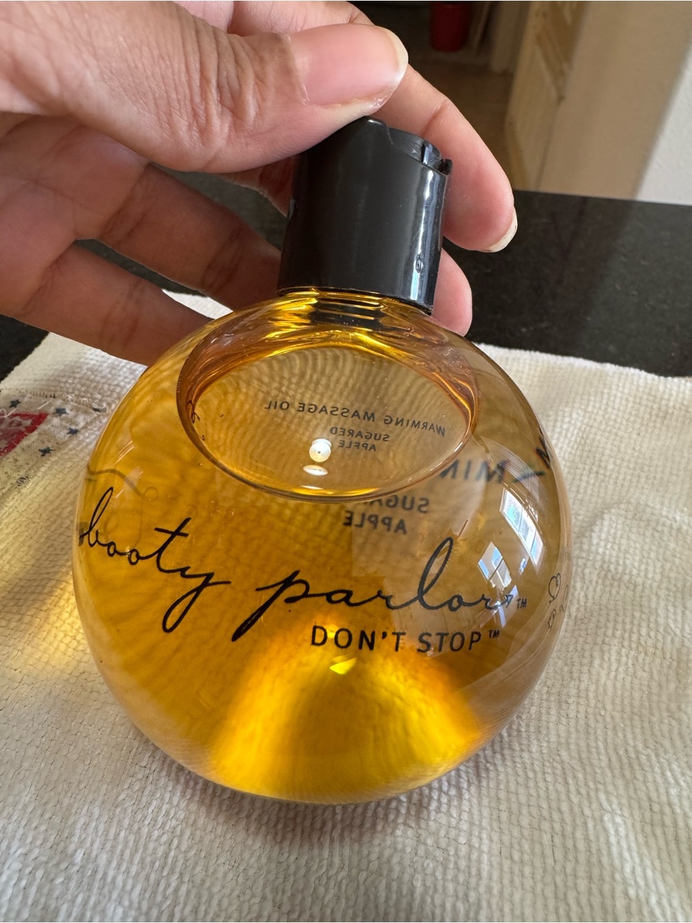 NIB Booty Parlor "Don't Stop" Warming Massage Oil - Sugared Apple - Picture 12 of 14